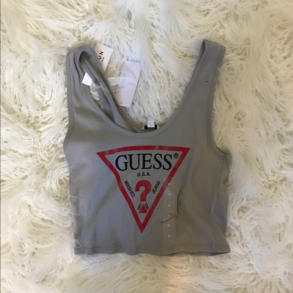 Grey Guess Tank Top
